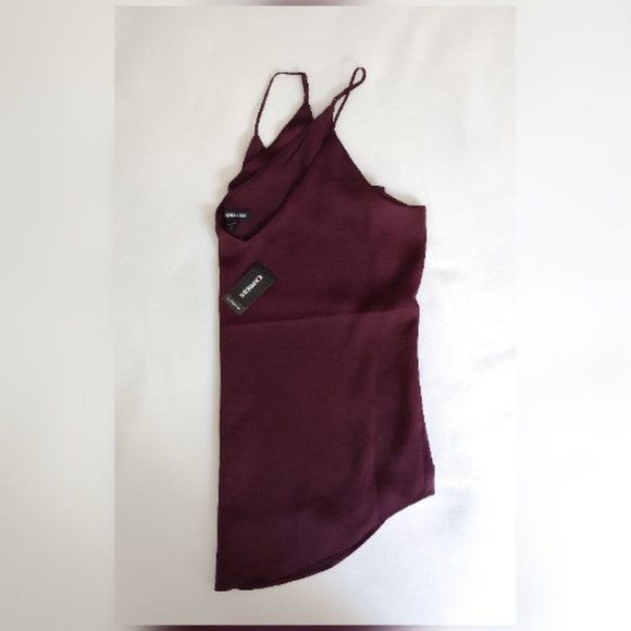 EXPRESS Top V-neck Spaghetti Straps Maroon Size Small NWT - Picture 10 of 10